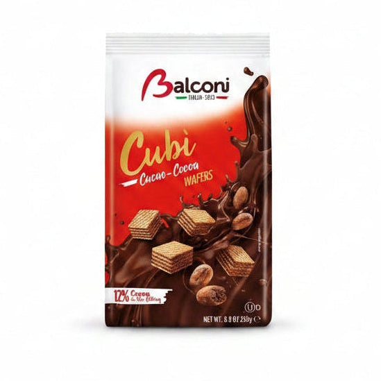 Balconi – Cubi Cacao 250 g (Wafer al Cacao)